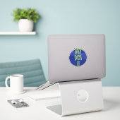 Sticker Slogan de 12 étapes Easy Does It (Ordinateur portable sur le bureau)