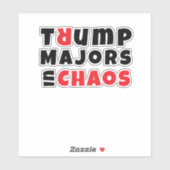 Sticker slogan de protestation des étudiants anti-Trump ro (Feuille)
