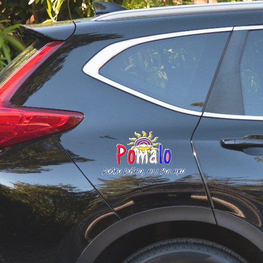 Sticker Slogan de relaxation Pomalo croate (Coté voiture)
