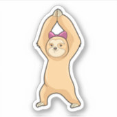 Sticker Sloth at Fitness (Devant)