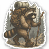 Sticker Sloth Camping Randonnée (Devant)