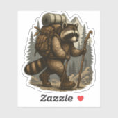 Sticker Sloth Camping Randonnée (Feuille)