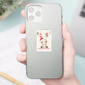 Sticker Sloth Christmas Snow Winter Animaux (Téléphone)