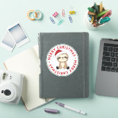 Sticker Sloth Christmas Snow Winter Animaux (Couverture iPad)