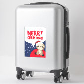 Sticker Sloth Christmas Snow Winter Animaux (Sur valise)