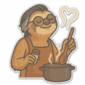 Sticker Sloth Cook (Devant)