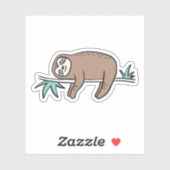 Sticker Sloth dit "Chill" (Feuille)