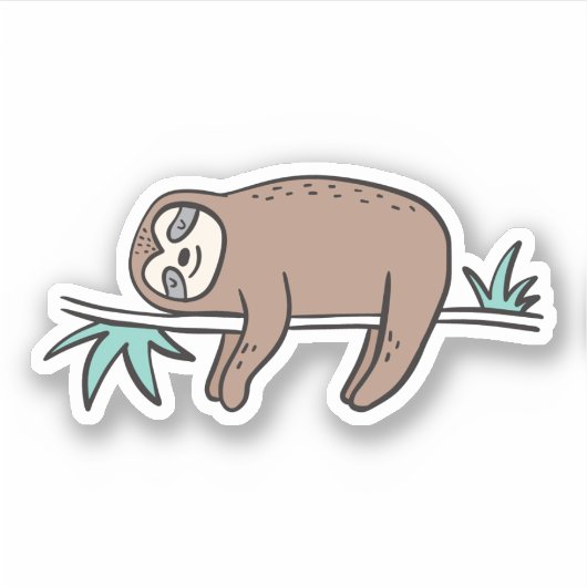 Sticker Sloth dit "Chill" (Devant)
