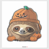 Sticker Sloth espuki sison halloween T-shirt classique (Feuille)