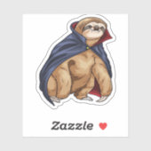 Sticker Sloth Halloween Vampire classique T-shirt (Feuille)
