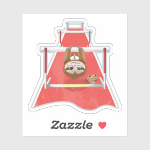 Sticker Sloth Hurdles course atheletics