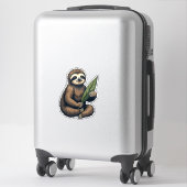 Sticker Sloth Line Engraving Classic Animal Tee (2) (Sur valise)