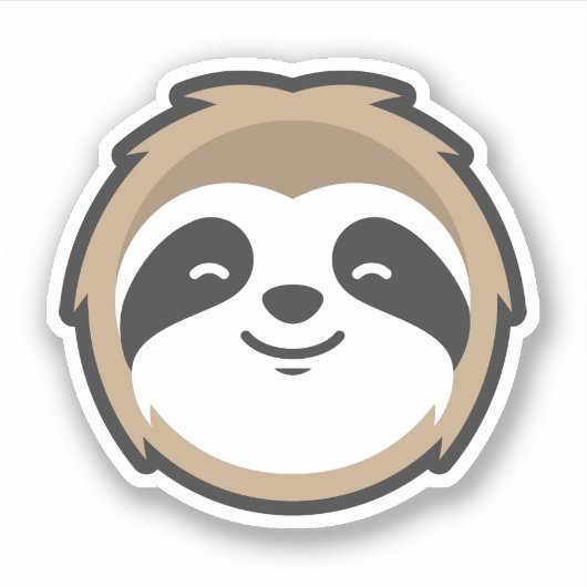 Sticker Sloth Mascot (Devant)
