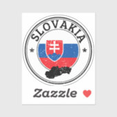 Sticker Slovaque Drapeau Rond Pour Portable Book. (Feuille)
