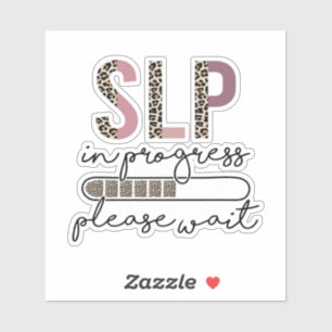 Sticker SLP En Cours Discours Langue Pathologiste