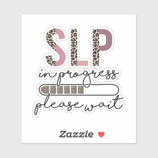 Sticker SLP En Cours Discours Langue Pathologiste (Feuille)