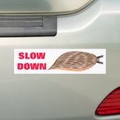 Sticker Slug Down Slow (En voiture)