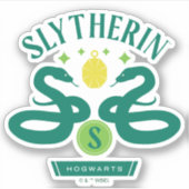 Sticker SLYTHERIN™ House Double Snake Locket Graphique (Devant)