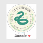 Sticker SLYTHERIN™ Insigne de fierté de la Maison du serpe (Feuille)