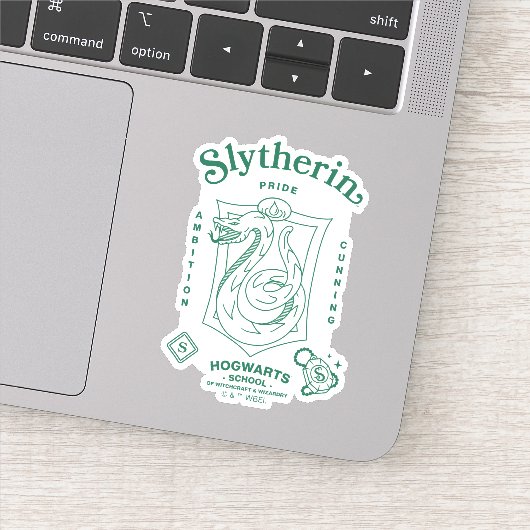 Sticker SLYTHERIN™ Pride Ambition Cunning Crest (Détail)