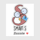 Sticker Smart S Funny Alphabet Pun (Feuille)