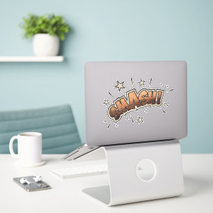 Sticker SMASH ! Livre de bande dessinée vintage Steampunk
