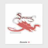 Sticker SMAUG™ Silhouette & Nom (Feuille)