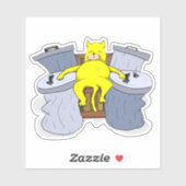 Sticker Smelly Cat King (Feuille)