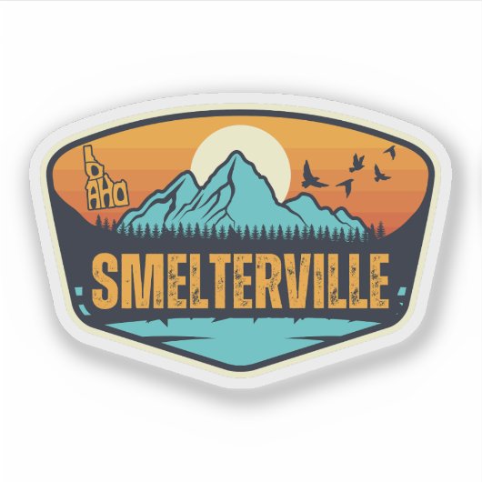 Sticker Smelterville, Idaho (Devant)