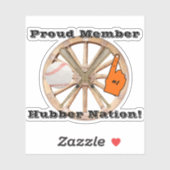 Sticker Smethport Hubber Nation Baseball Softball Fan (Feuille)