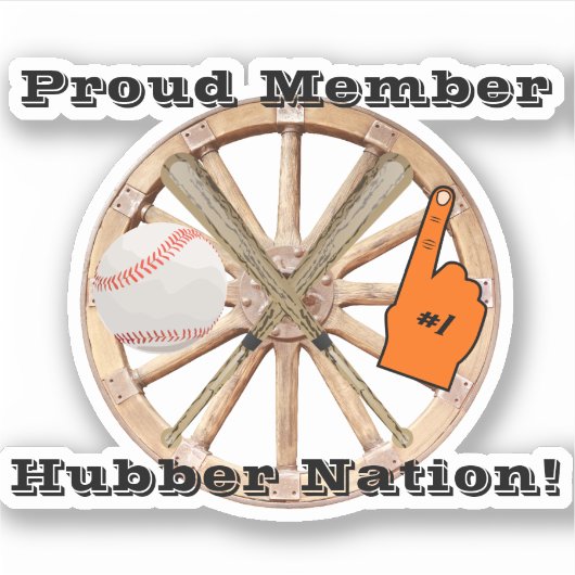 Sticker Smethport Hubber Nation Baseball Softball Fan (Devant)