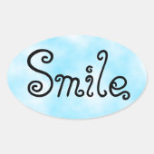 Sticker Smile Classic Round Sticker (Devant)