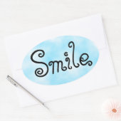 Sticker Smile Classic Round Sticker (Enveloppe)