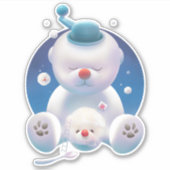 Sticker Smile Pup : Glacier de Rêve et Ours Polaire (Devant)