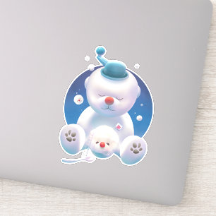 Sticker Smile Pup : Glacier de Rêve et Ours Polaire