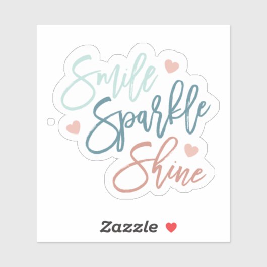 Sticker Smile Shine Waterproof (Feuille)