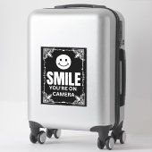 Sticker Smile You’re on Camera Sign, Surveillance vidéo (Sur valise)