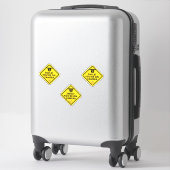 Sticker Smile You're On Camera Sign, Vidéo Surveillance S (Sur valise)