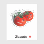 Sticker Smiling Cherry Tomatoes (Feuille)
