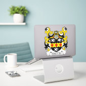 Sticker Smith Family Crest (Ordinateur portable sur le bureau)