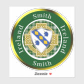 Sticker Smith Irish Shield/Celtic Cross Personalized (Feuille)