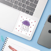 Sticker Smitten Little Jellfish (Ordinateur portable avec iPhone)