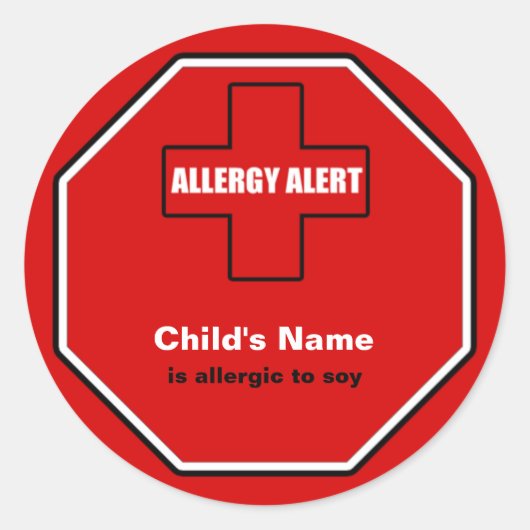 Sticker Sml personnalisé pour l'alerte Médicale d' (Devant)