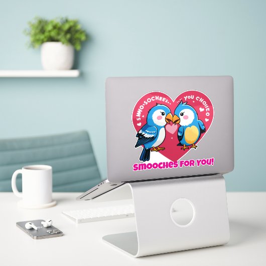 Sticker Smooches for You!  (Ordinateur portable sur le bureau)