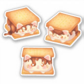 Sticker S'more Chocolate Cats (Devant)