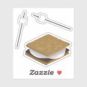 Sticker S'mores et guimauves (Feuille)
