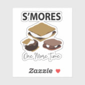 Sticker Smores S'Mores Dessert Une Fois De Plus Smore (Feuille)