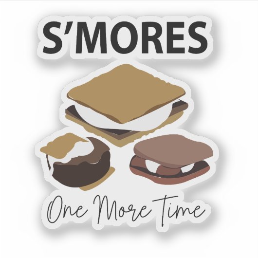 Sticker Smores S'Mores Dessert Une Fois De Plus Smore (Devant)