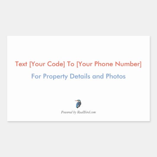 Sticker SMS RealBird (Devant)