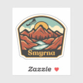 Sticker Smyrna, Delaware (Feuille)